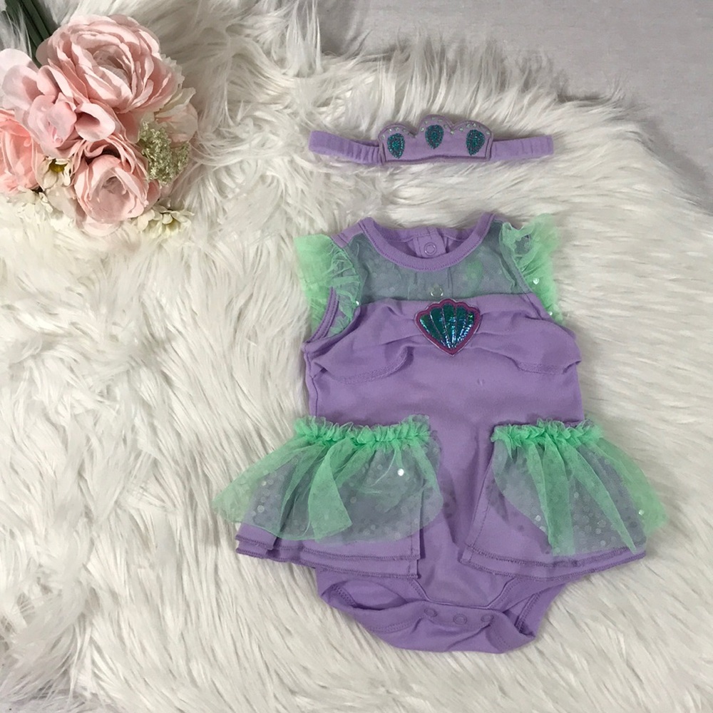 NWOT Disney’s Little Mermaid Baby Outfit